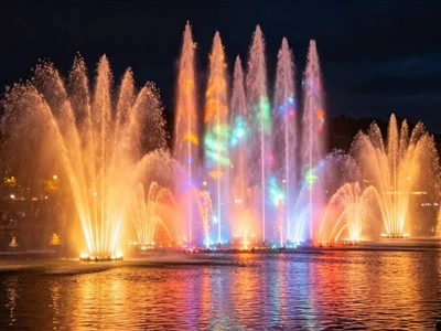 Fontaine flottante de levage de lac artificiel
